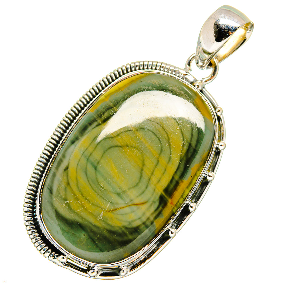 Willow Creek Jasper Pendants handcrafted by Anasilvercos - PD12926