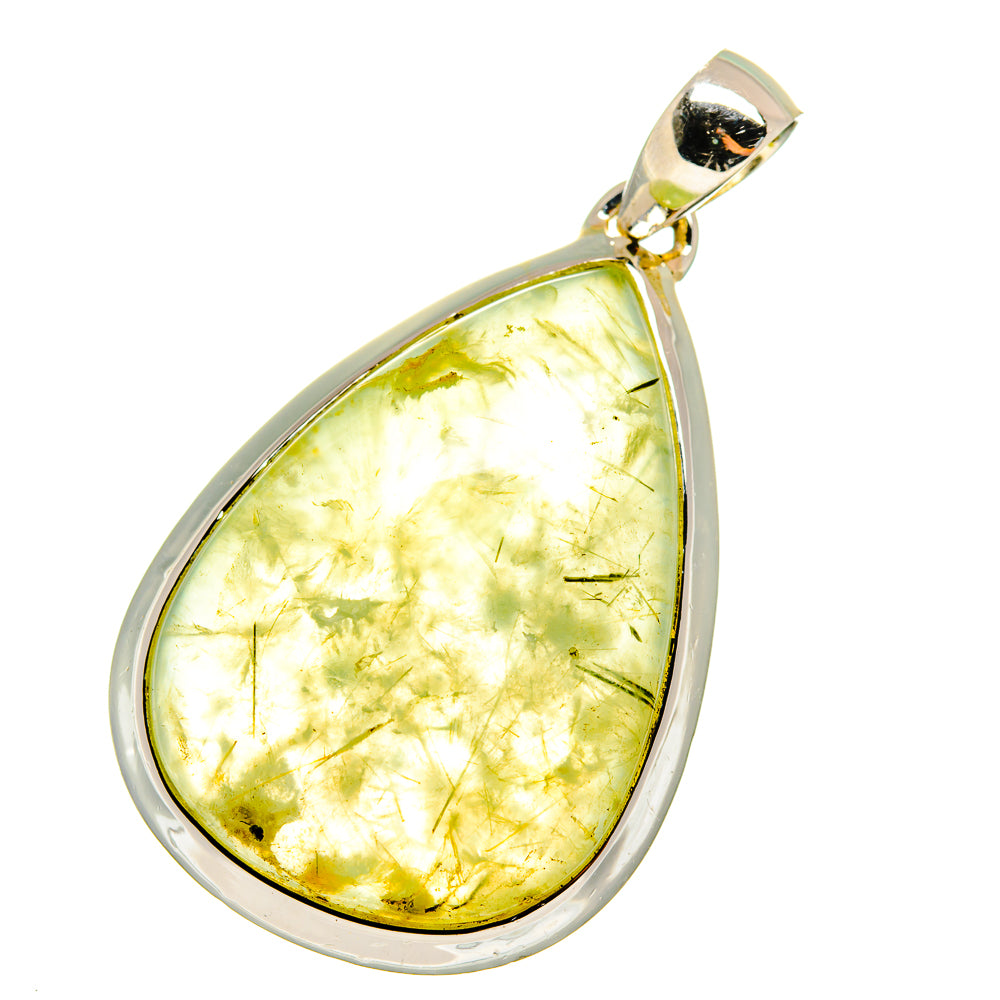 Prehnite Pendants handcrafted by Anasilvercos - PD12932