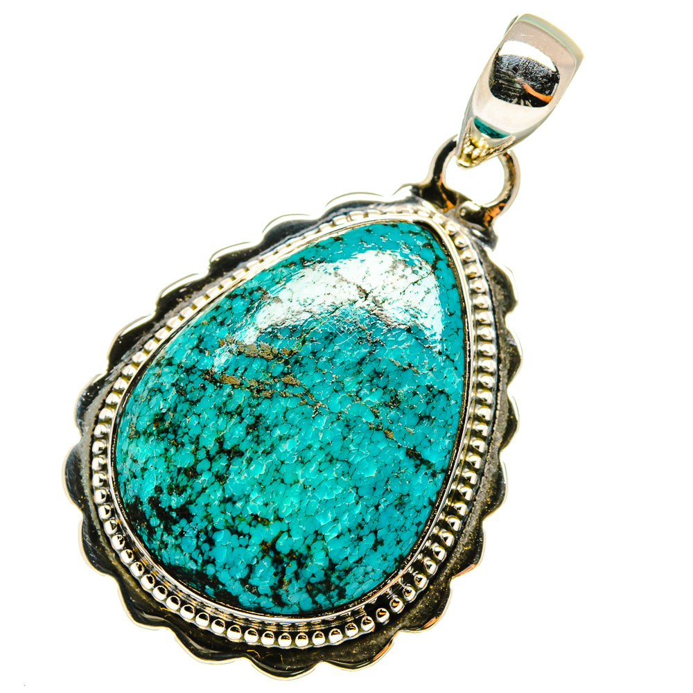Chrysocolla Pendants handcrafted by Anasilvercos - PD12941