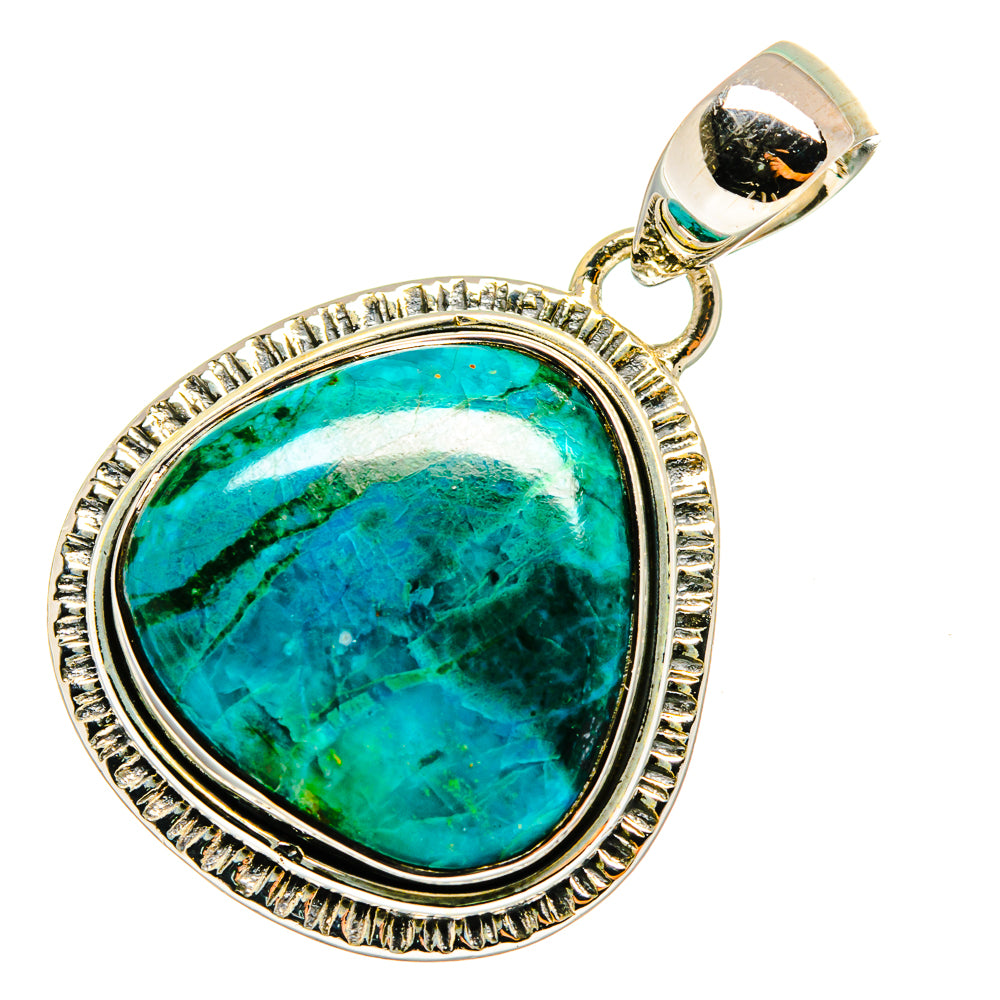 Chrysocolla Pendants handcrafted by Anasilvercos - PD12942
