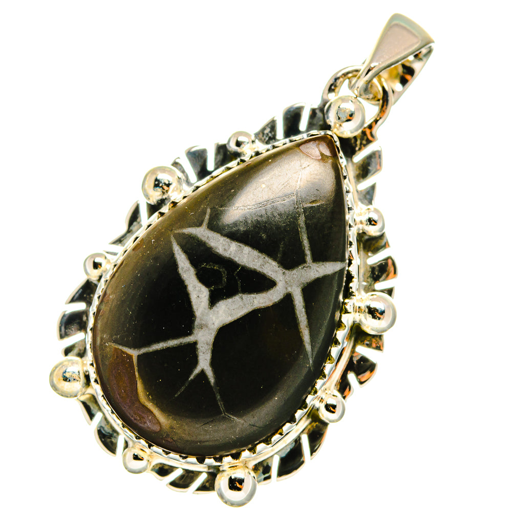 Septarian Geode Pendants handcrafted by Anasilvercos - PD12964