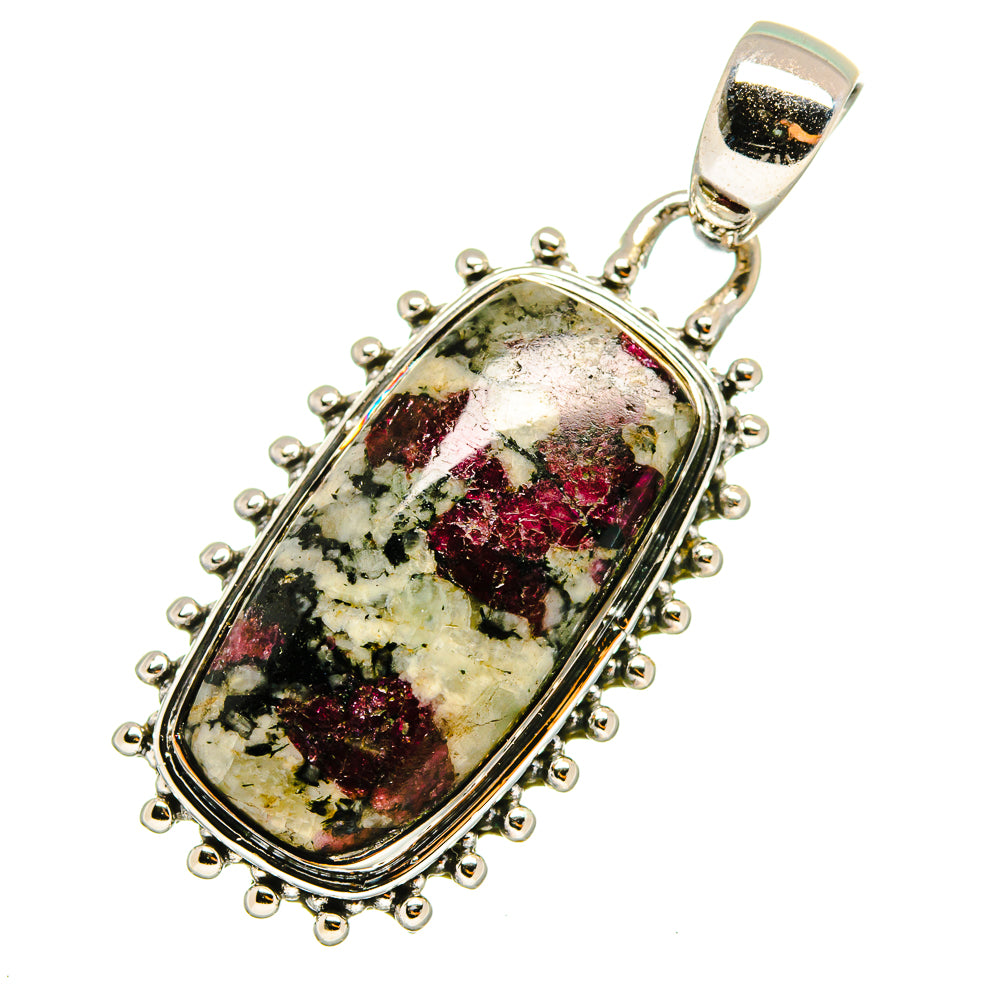 Russian Eudialyte Pendants handcrafted by Anasilvercos - PD12970