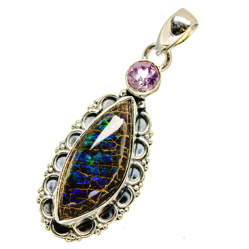 Ammolite Pendants handcrafted by Anasilvercos - PD12977