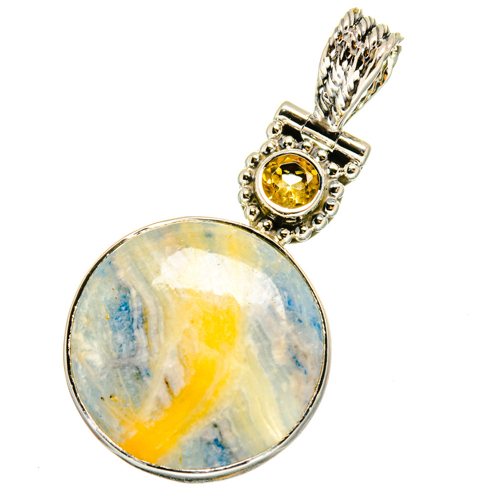 Blue Scheelite Pendants handcrafted by Anasilvercos - PD12992