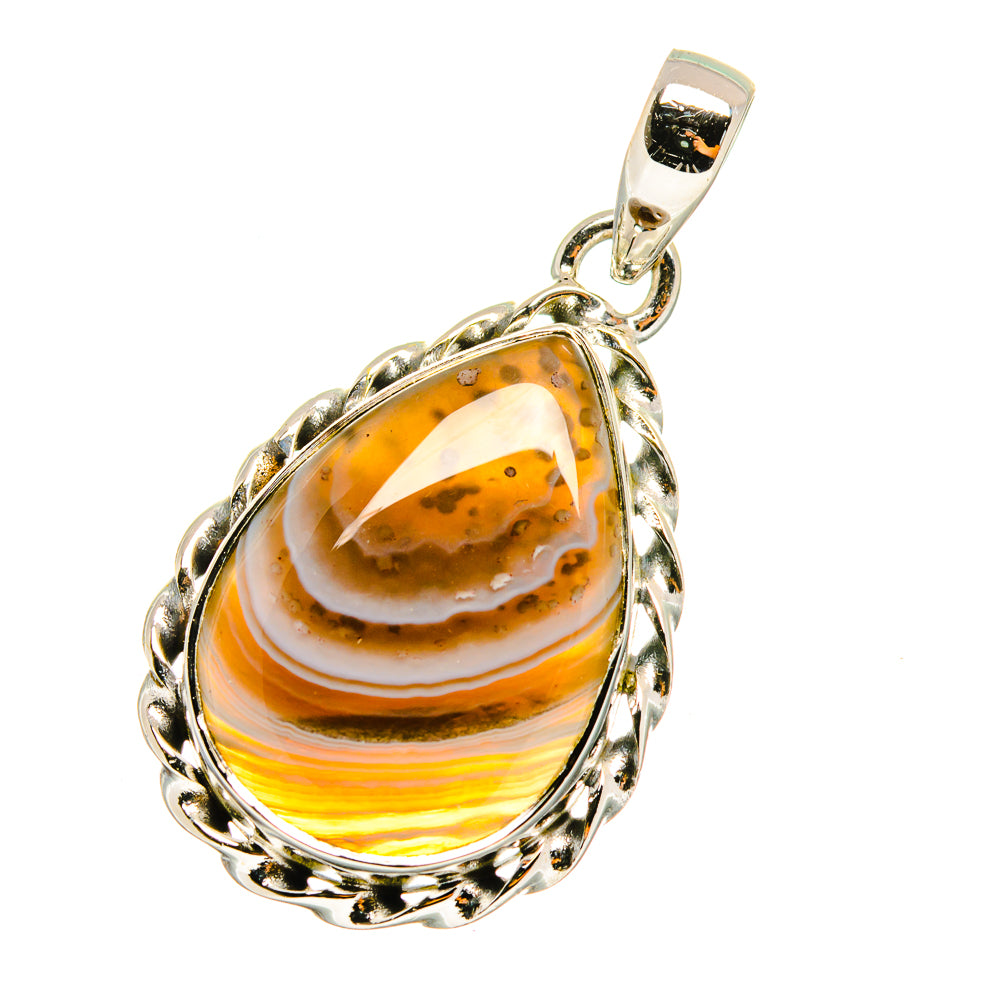 Botswana Agate Pendants handcrafted by Anasilvercos - PD13000