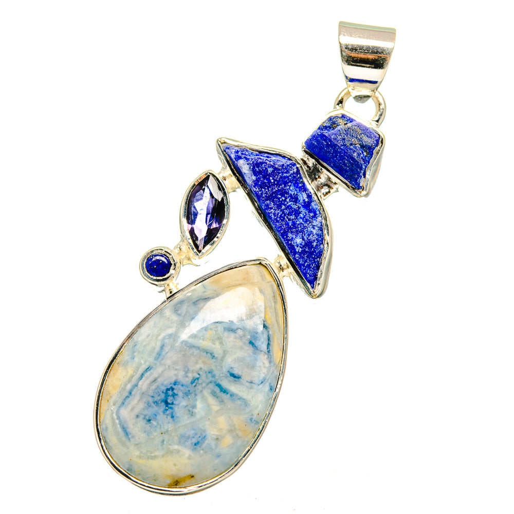 Blue Scheelite Pendants handcrafted by Anasilvercos - PD13002
