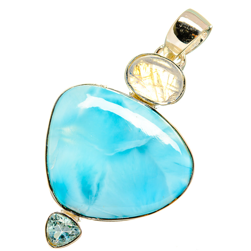 Larimar Pendants handcrafted by Anasilvercos - PD13011