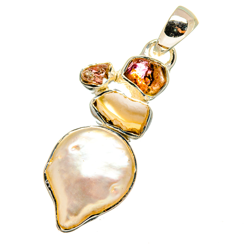 Mother Of Pearl Pendants handcrafted by Anasilvercos - PD13028