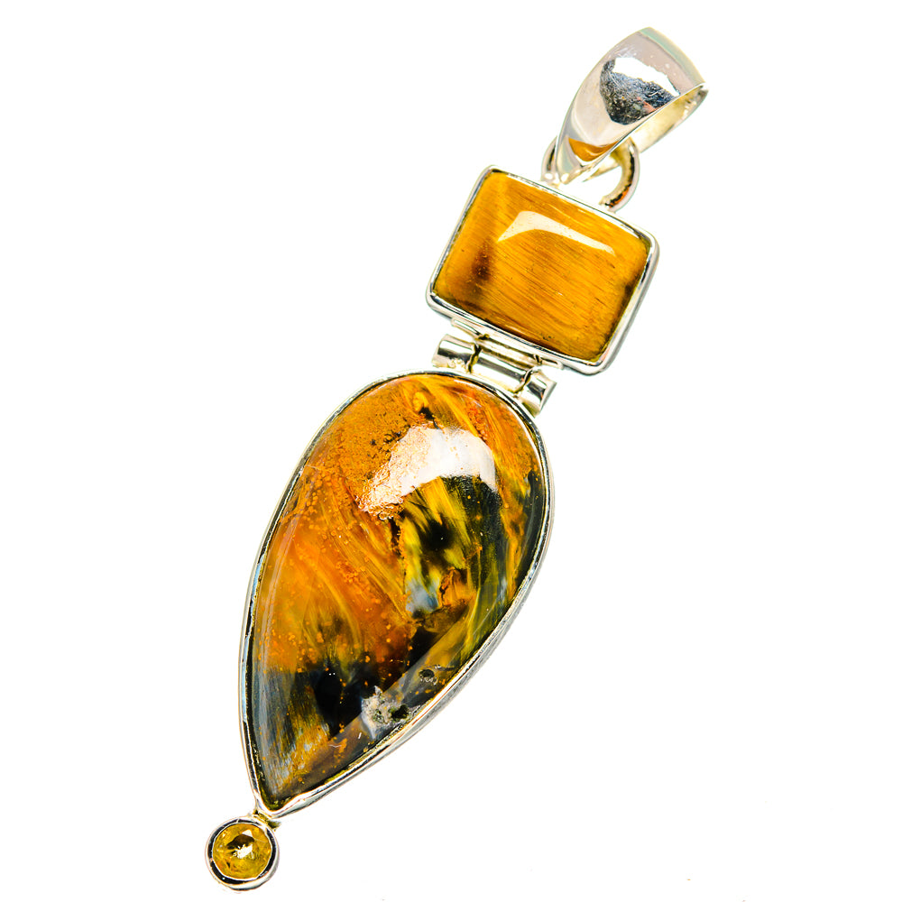 Golden Pietersite Pendants handcrafted by Anasilvercos - PD13029