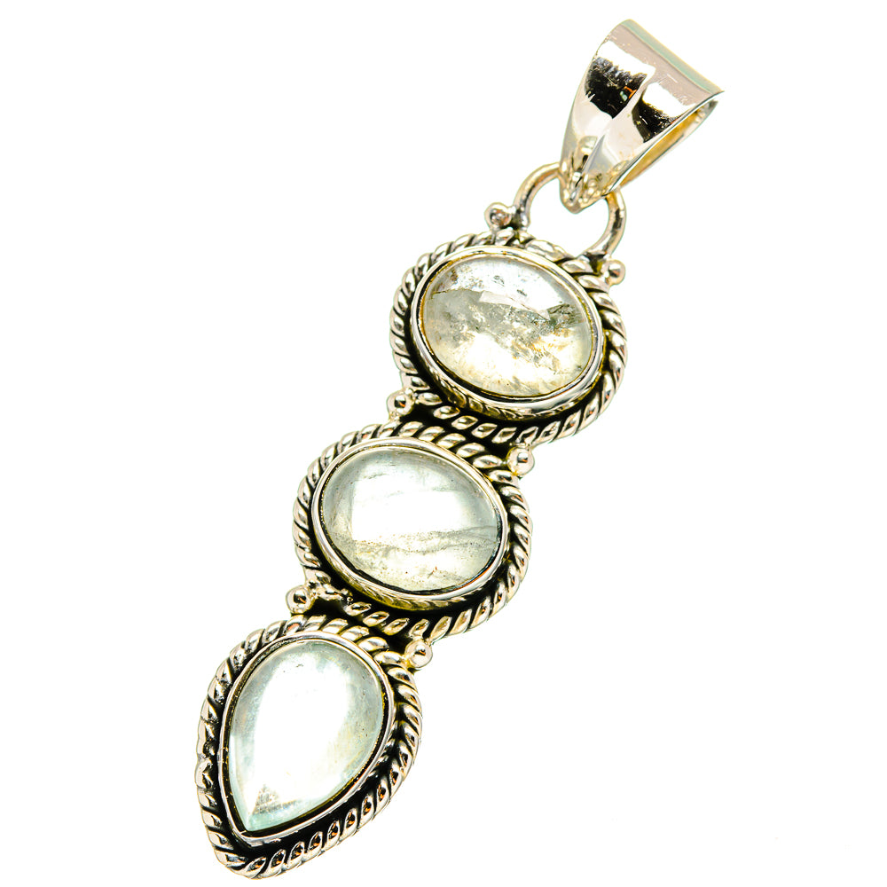 Aquamarine Pendants handcrafted by Anasilvercos - PD13031