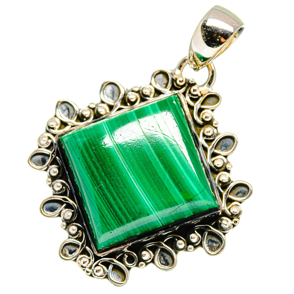 Malachite Pendants handcrafted by Anasilvercos - PD13033