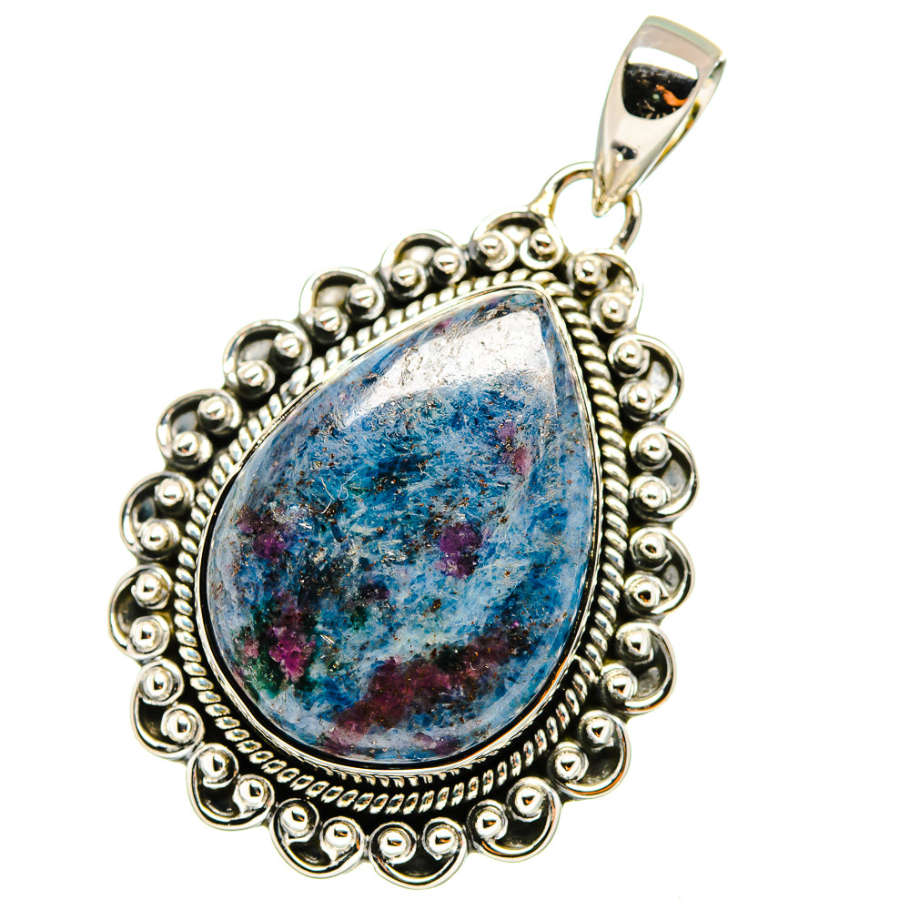 Ruby Fuchsite Pendants handcrafted by Anasilvercos - PD13037