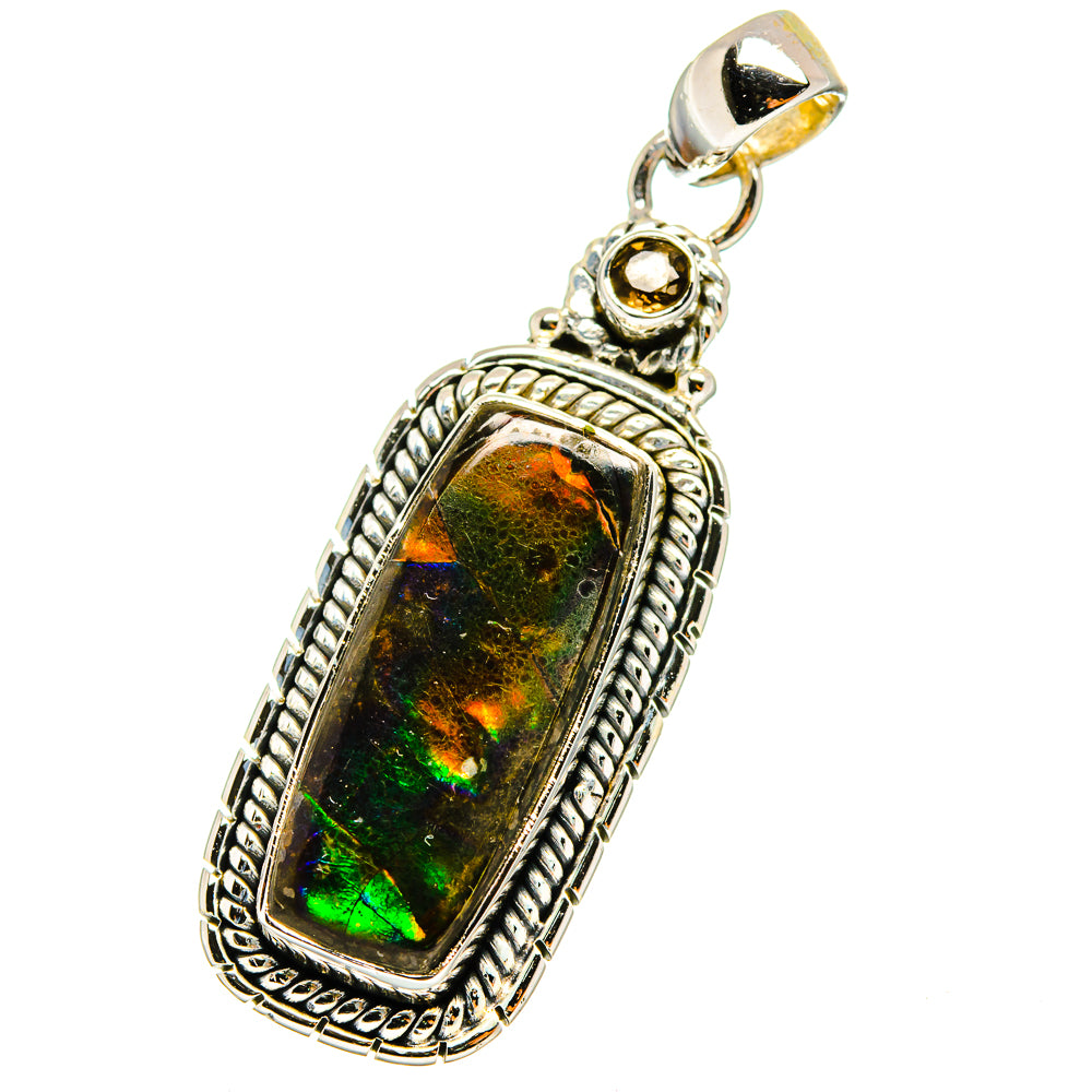 Ammolite Pendants handcrafted by Anasilvercos - PD13039