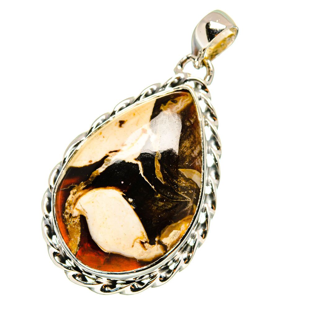 Peanut Wood Jasper Pendants handcrafted by Anasilvercos - PD13049