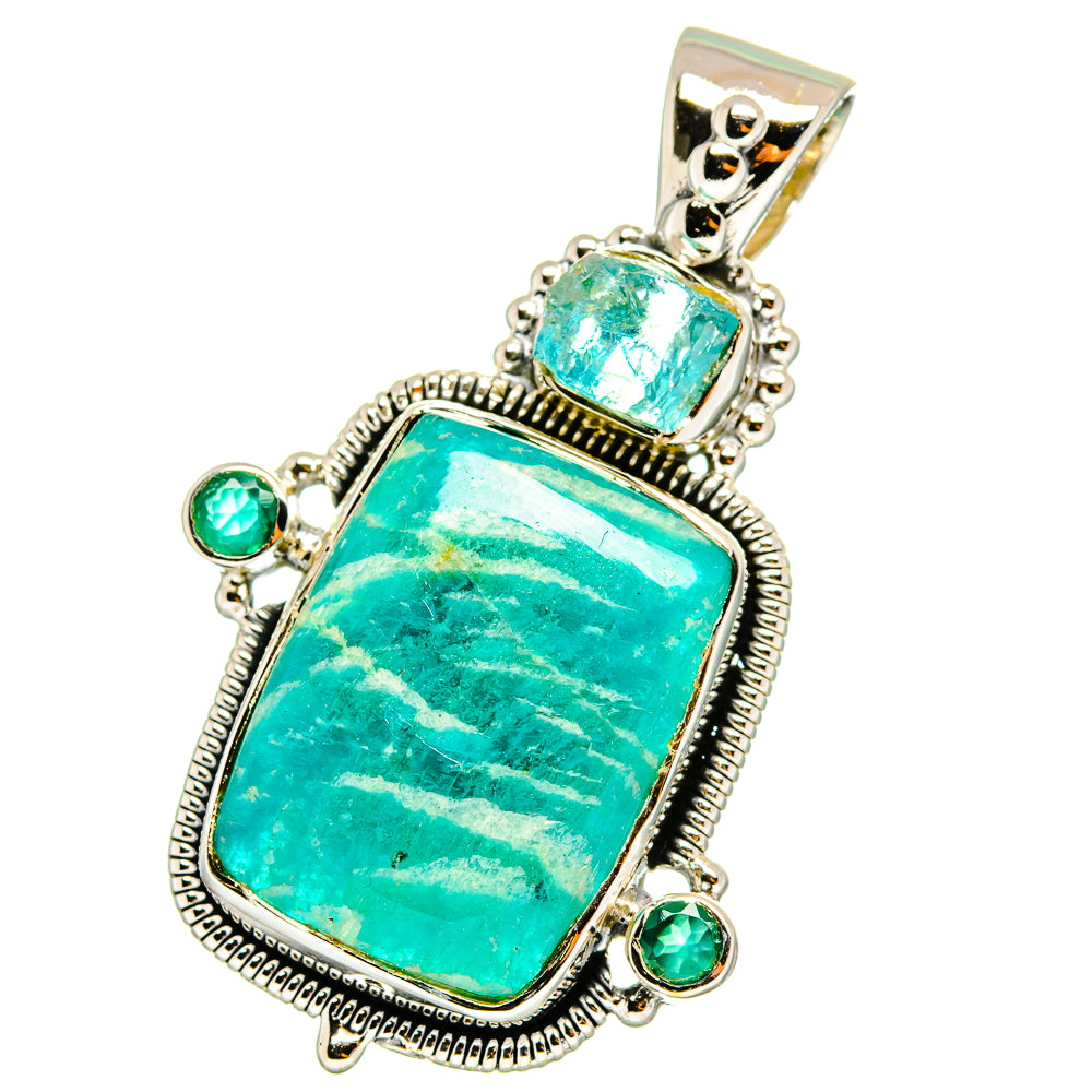 Amazonite Pendants handcrafted by Anasilvercos - PD13055