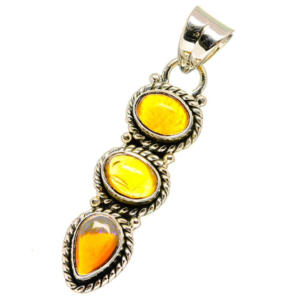 Ethiopian Opal Pendants handcrafted by Anasilvercos - PD13063