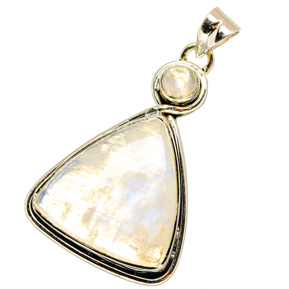 Rainbow Moonstone Pendants handcrafted by Anasilvercos - PD13067