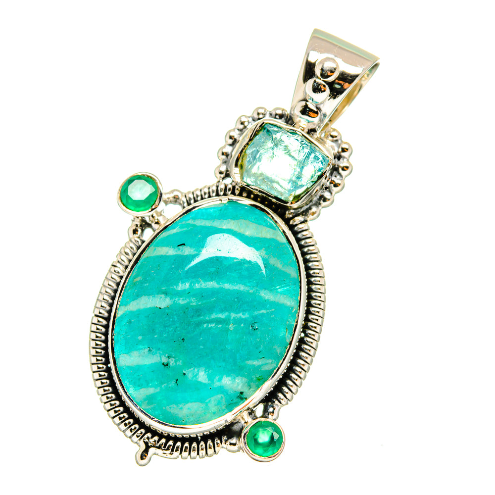 Amazonite Pendants handcrafted by Anasilvercos - PD13106