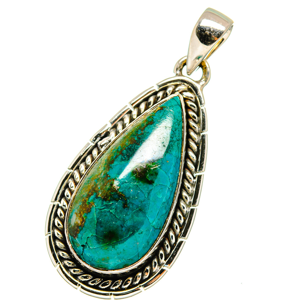 Chrysocolla Pendants handcrafted by Anasilvercos - PD13107