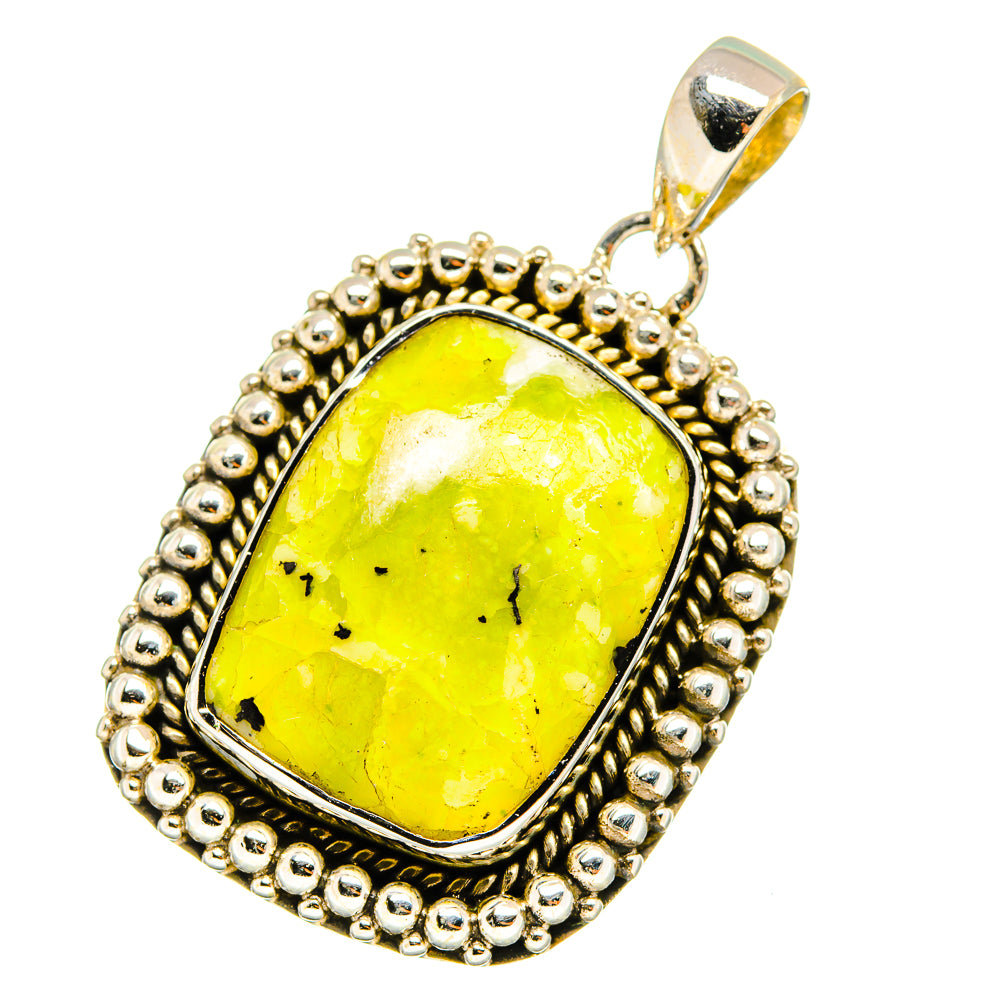 African Green Opal Pendants handcrafted by Anasilvercos - PD13108