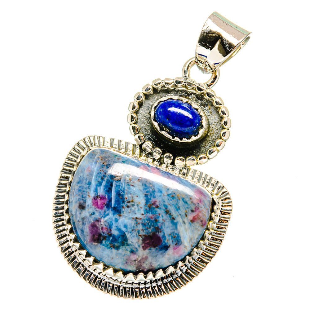 Ruby Fuchsite Pendants handcrafted by Anasilvercos - PD13110