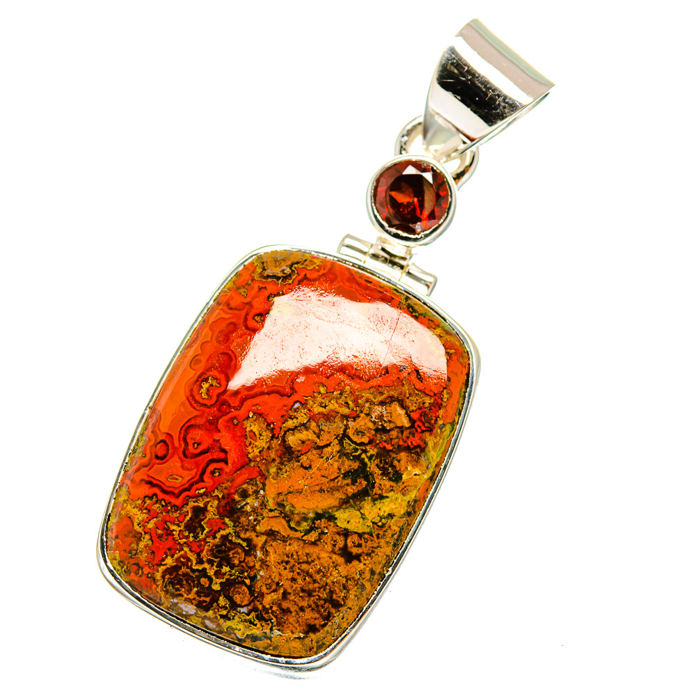 Moroccan Agate Pendants handcrafted by Anasilvercos - PD13113