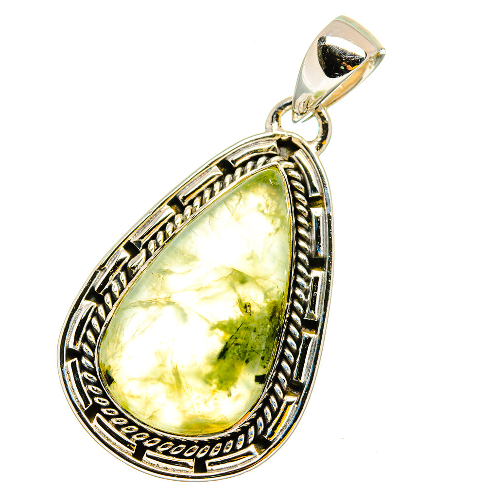 Prehnite Pendants handcrafted by Anasilvercos - PD13136