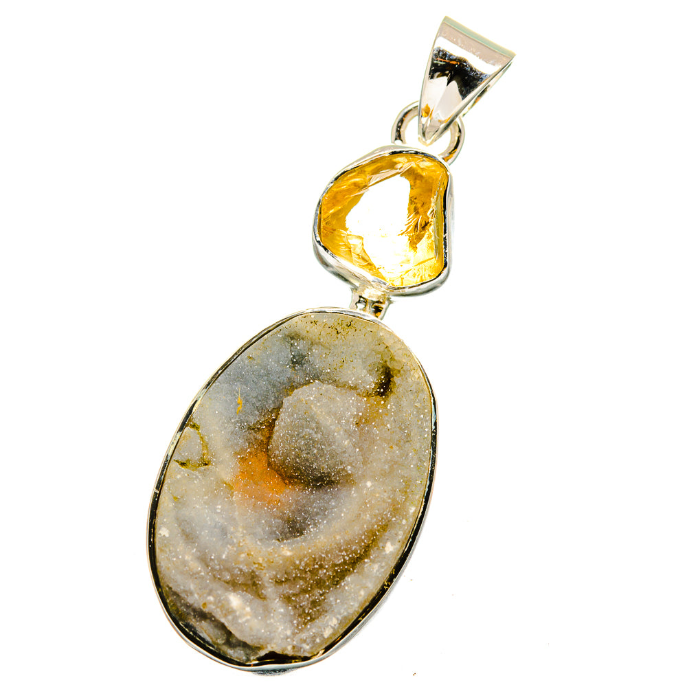 Desert Druzy Pendants handcrafted by Anasilvercos - PD13145