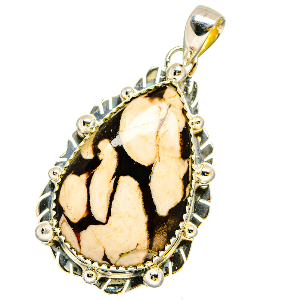 Peanut Wood Jasper Pendants handcrafted by Anasilvercos - PD13147
