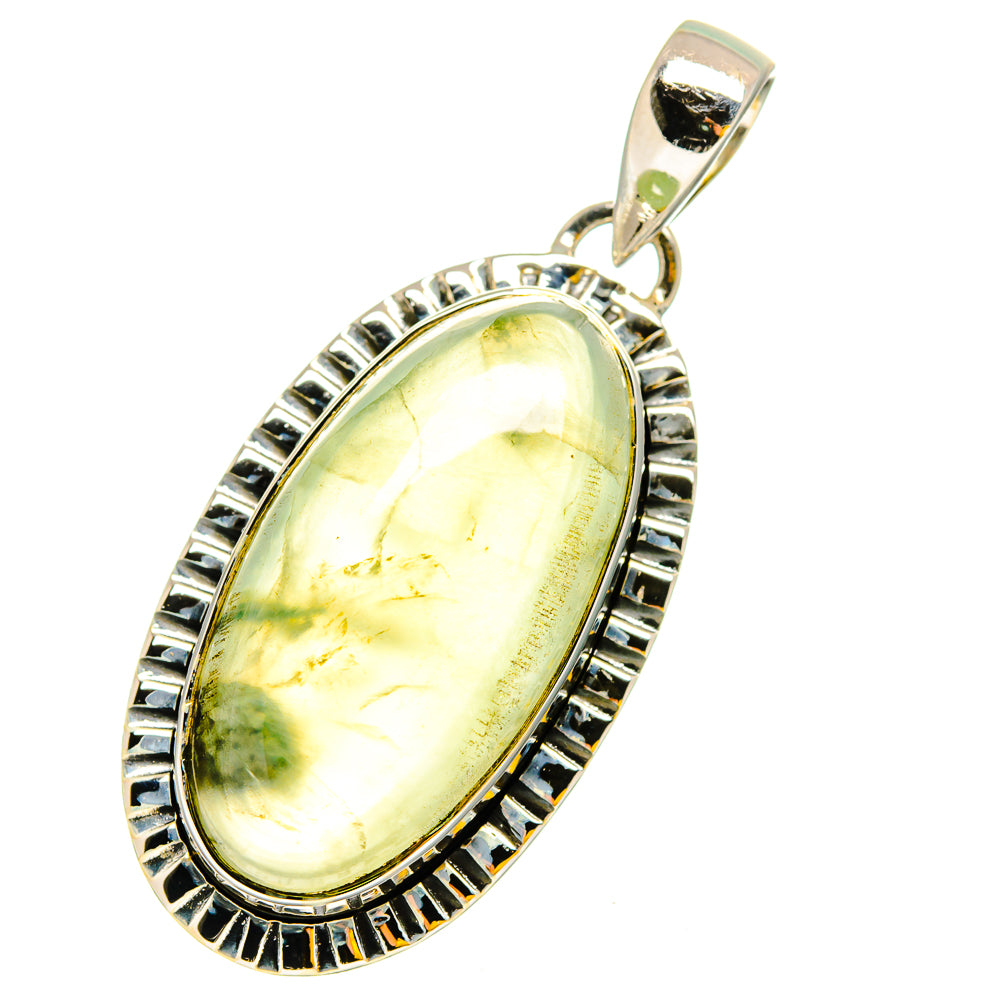 Prehnite Pendants handcrafted by Anasilvercos - PD13148