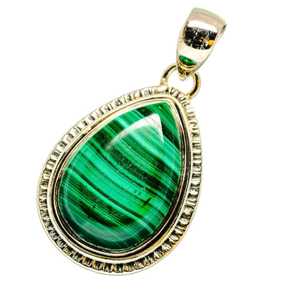 Malachite Pendants handcrafted by Anasilvercos - PD13163