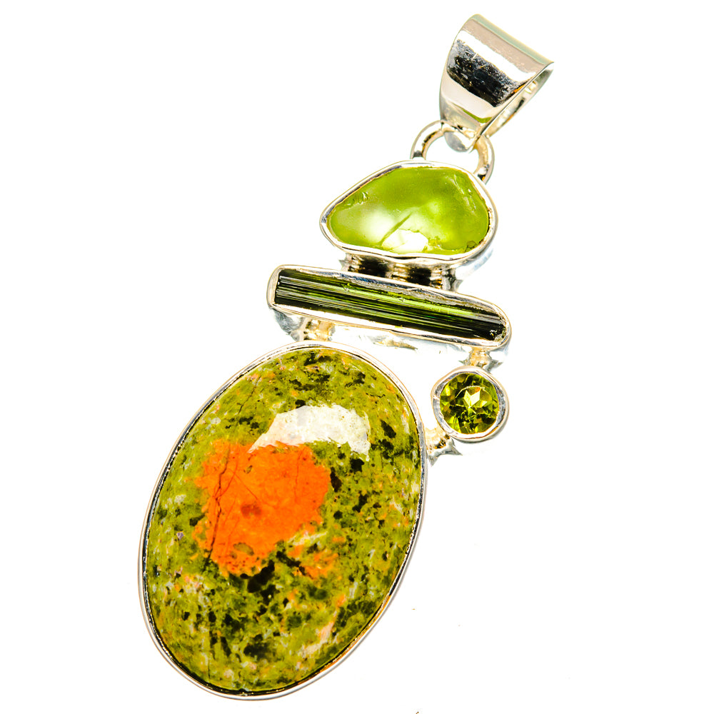 Unakite Pendants handcrafted by Anasilvercos - PD13164