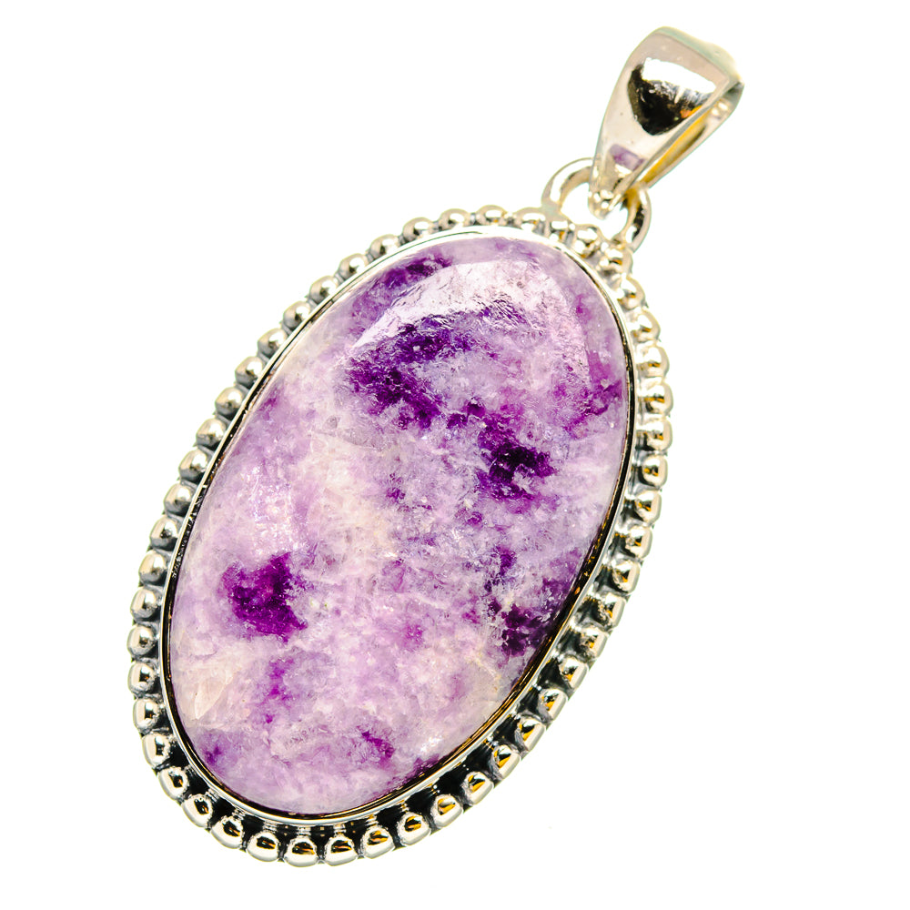 Lepidolite Pendants handcrafted by Anasilvercos - PD13166