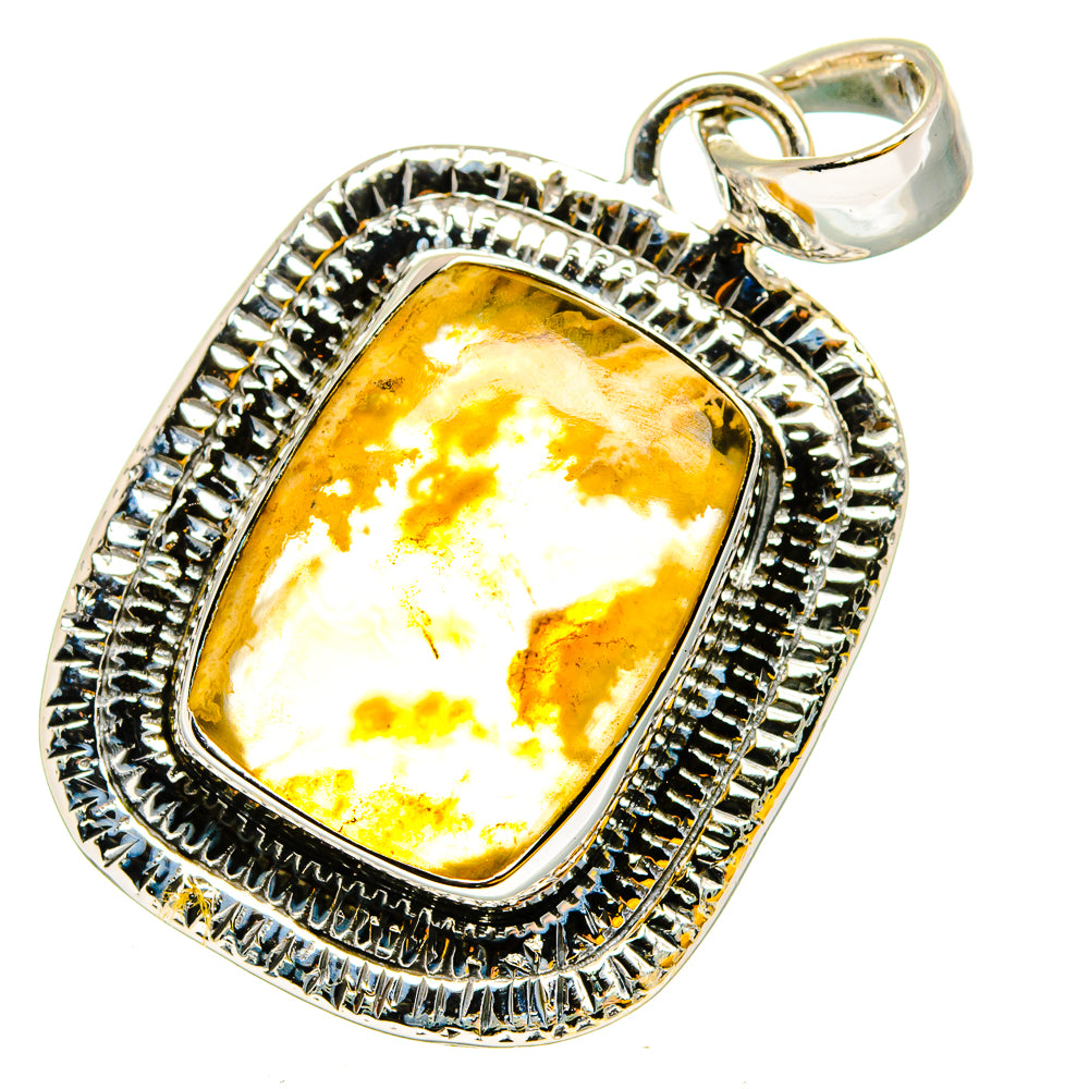 Mexican Fire Opal Pendants handcrafted by Anasilvercos - PD13167
