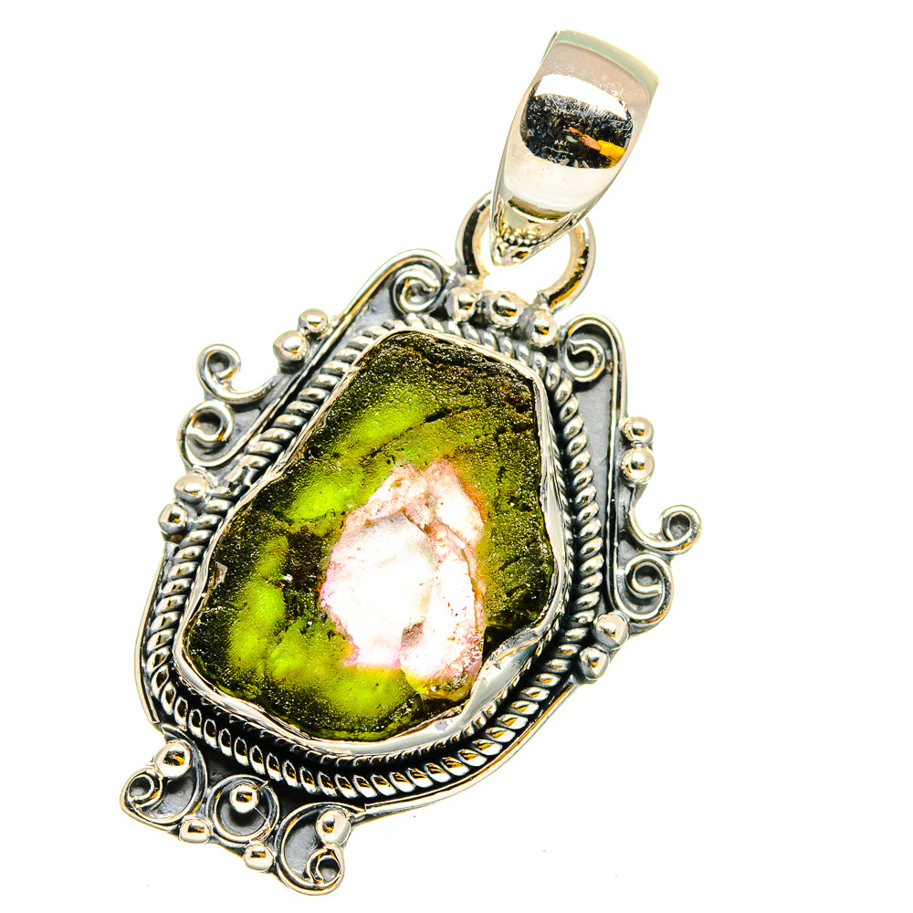 Watermelon Tourmaline Pendants handcrafted by Anasilvercos - PD13171
