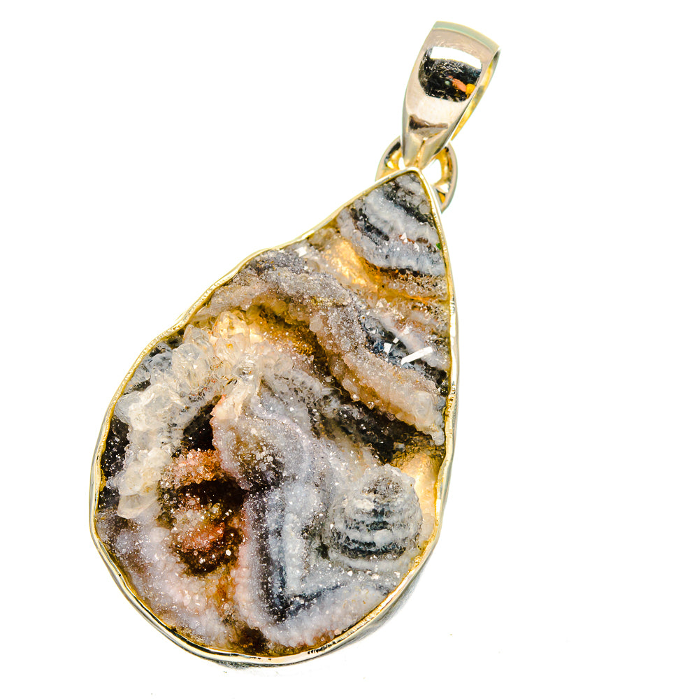 Desert Druzy Pendants handcrafted by Anasilvercos - PD13186