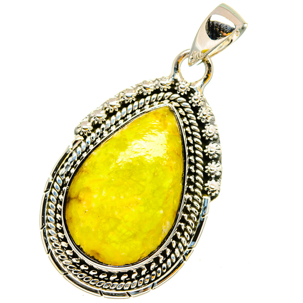 African Green Opal Pendants handcrafted by Anasilvercos - PD13187