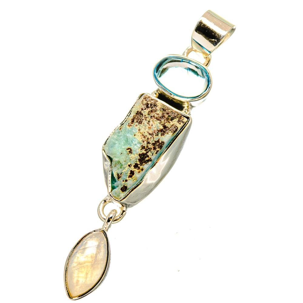Peruvian Opal Pendants handcrafted by Anasilvercos - PD13204