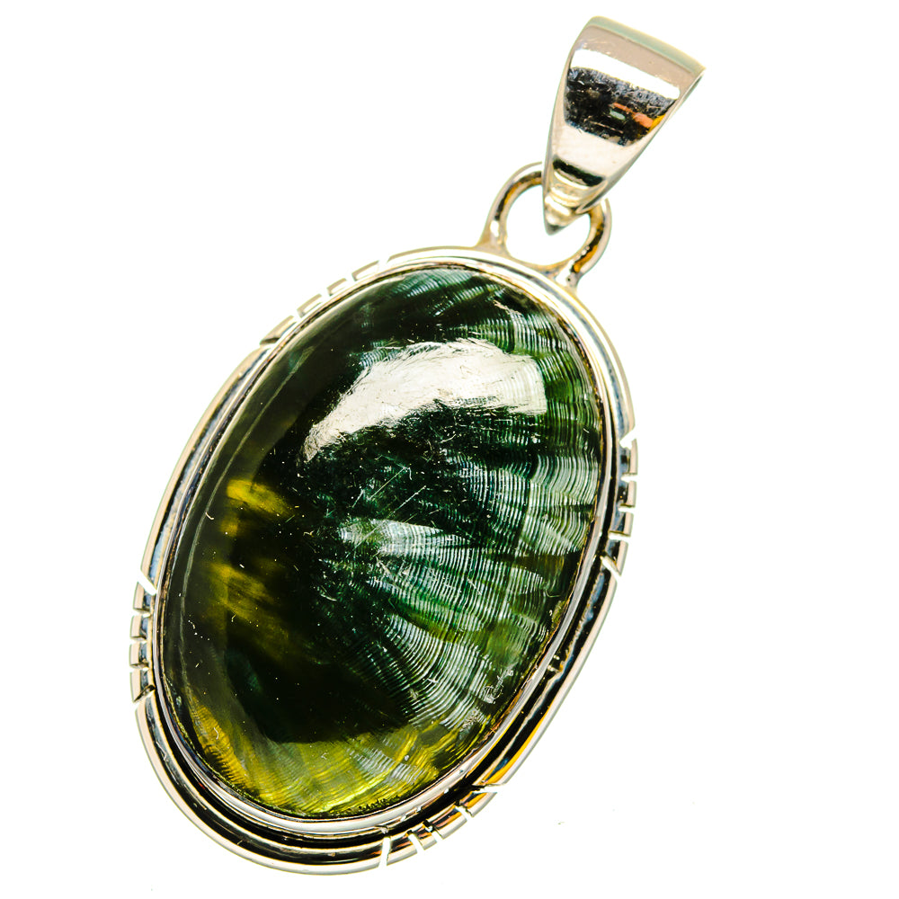 Seraphinite Pendants handcrafted by Anasilvercos - PD13211