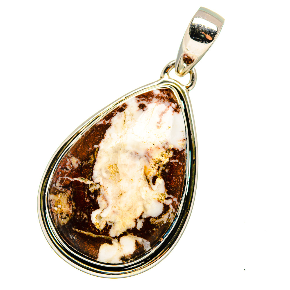 Peanut Wood Jasper Pendants handcrafted by Anasilvercos - PD13221