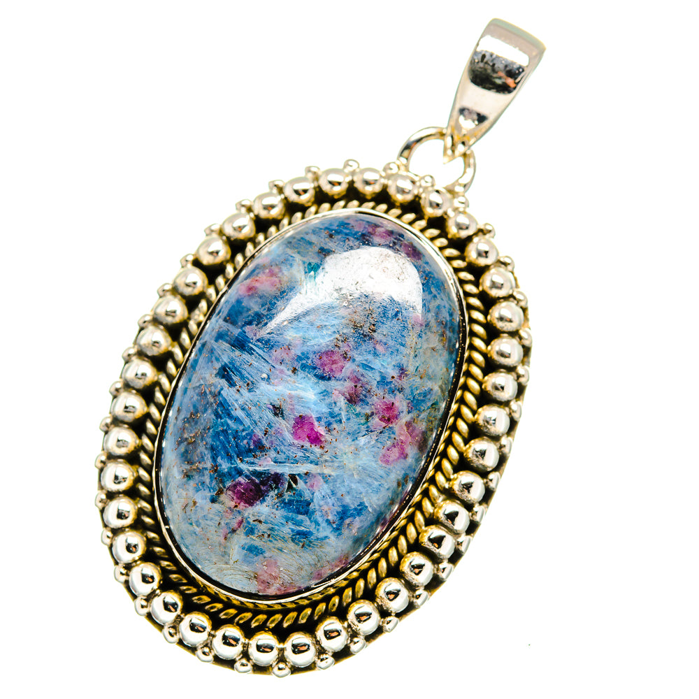 Ruby Fuchsite Pendants handcrafted by Anasilvercos - PD13229