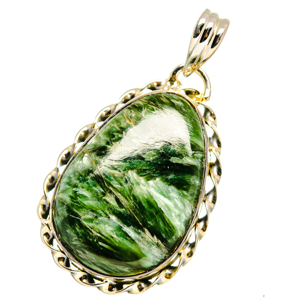 Seraphinite Pendants handcrafted by Anasilvercos - PD13240
