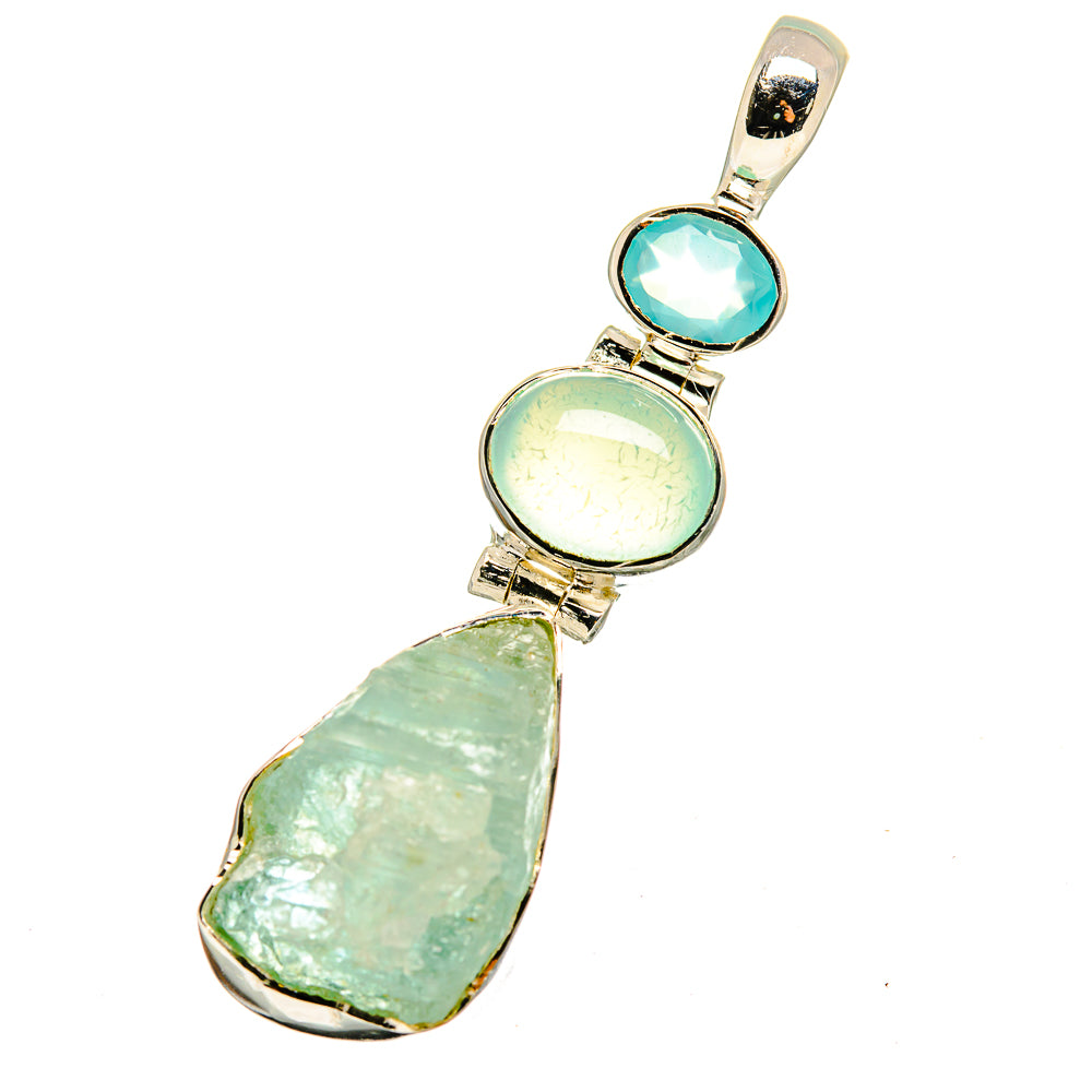 Aquamarine Pendants handcrafted by Anasilvercos - PD13242