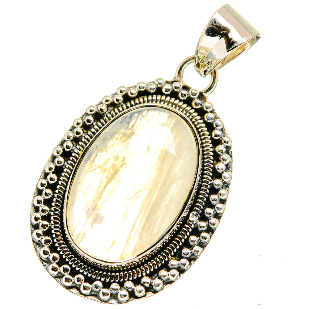 Rainbow Moonstone Pendants handcrafted by Anasilvercos - PD13245