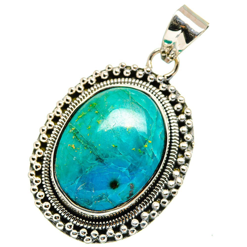 Chrysocolla Pendants handcrafted by Anasilvercos - PD13252