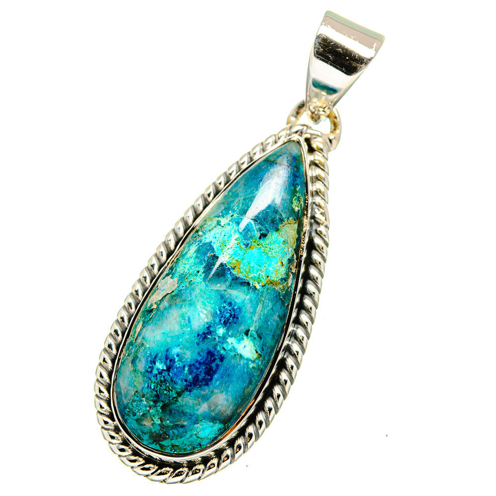 Chrysocolla Pendants handcrafted by Anasilvercos - PD13268