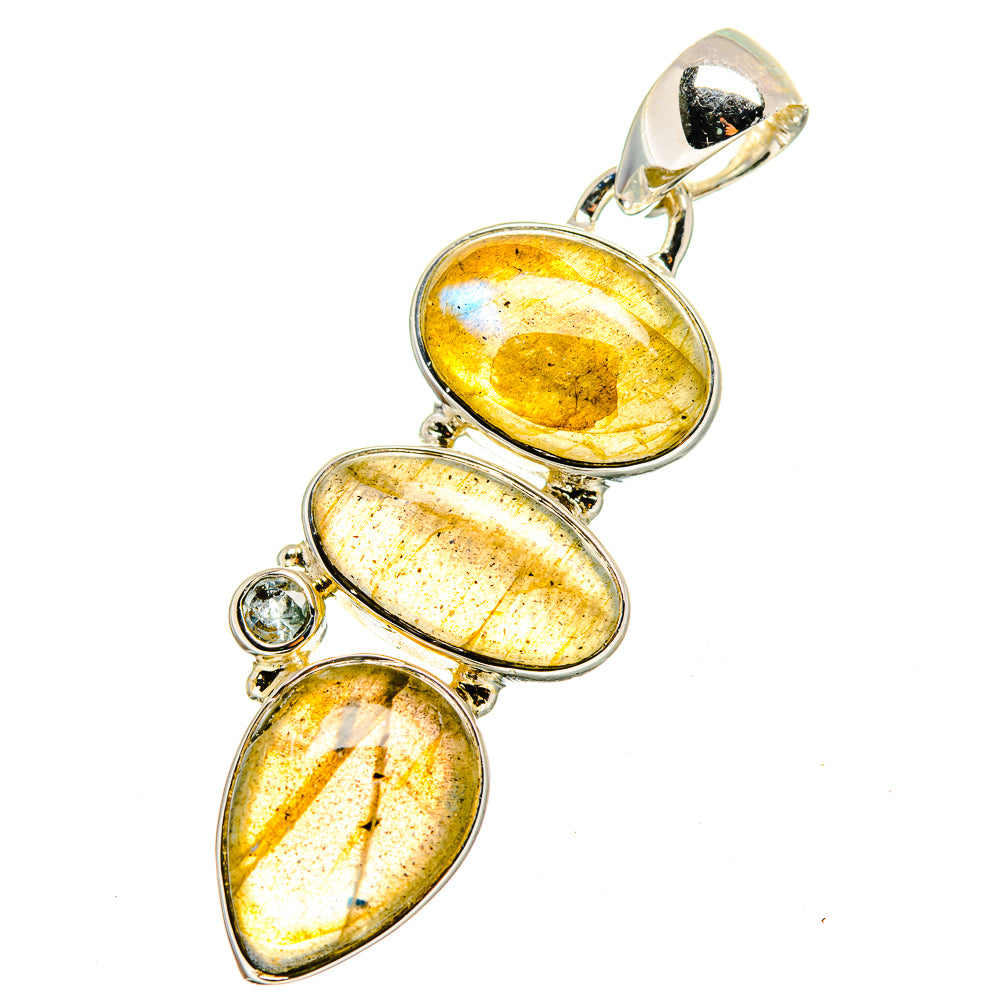 Labradorite Pendants handcrafted by Anasilvercos - PD13310