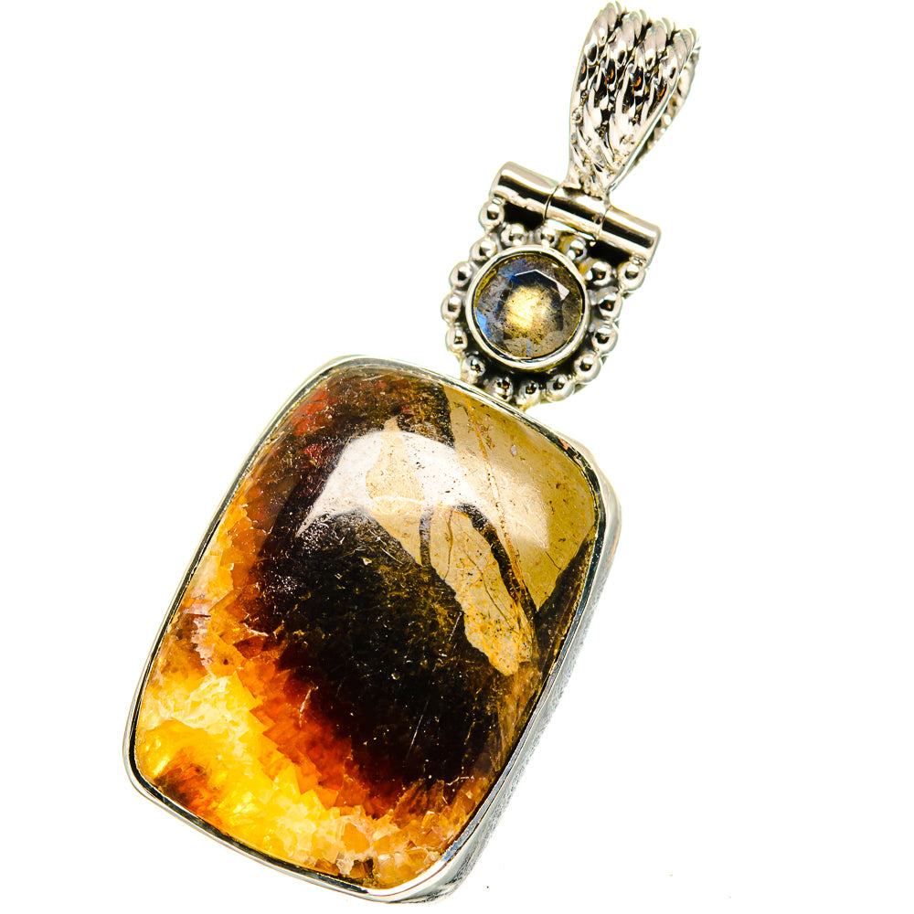 Septarian Nodule Pendants handcrafted by Anasilvercos - PD13347