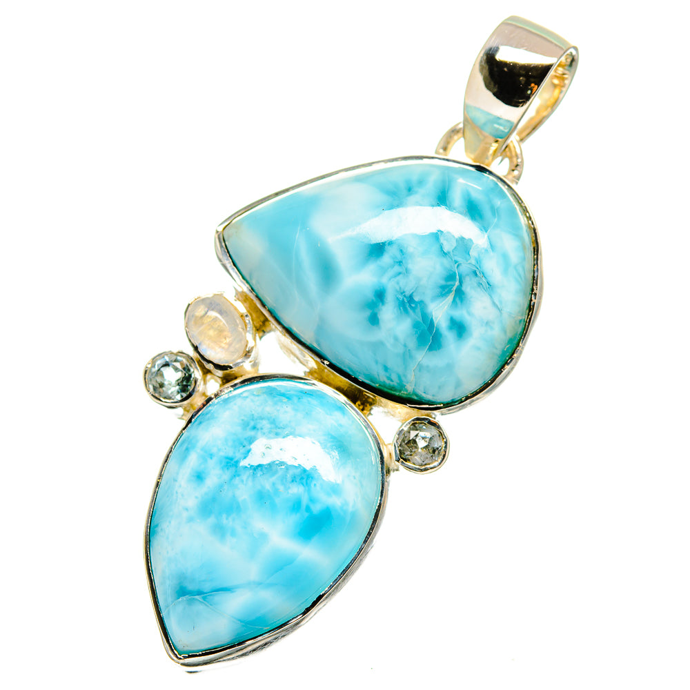 Larimar Pendants handcrafted by Anasilvercos - PD13350