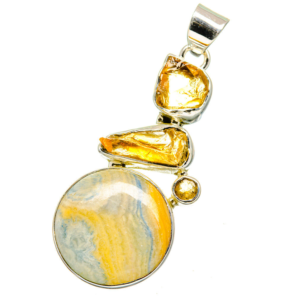Blue Scheelite Pendants handcrafted by Anasilvercos - PD13378